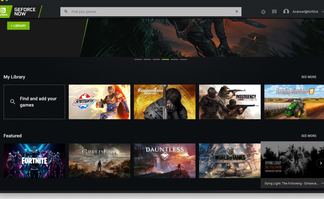 Nvidias cloud gaming platform gets a more userfriendly redesign